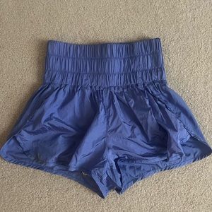 Periwinkle (blue/purple) free people "The Way Home" shorts.